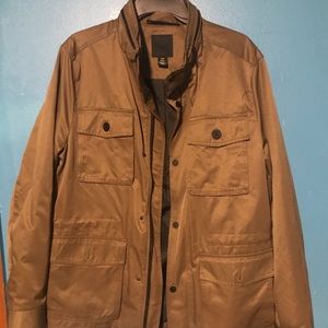 A light brown H&M cover jacket.